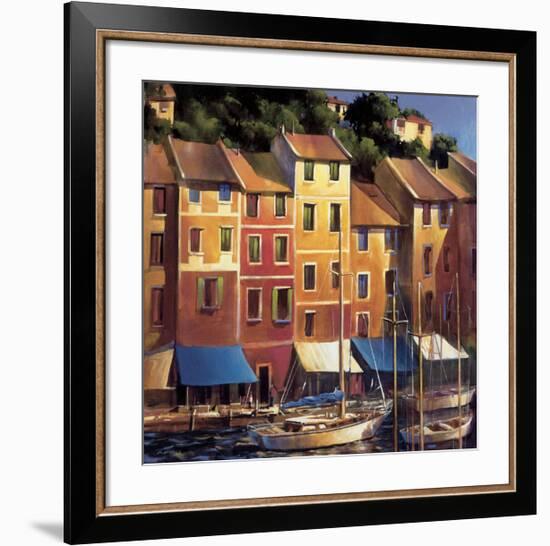 Portofino Waterfront-Michael O'Toole-Framed Giclee Print