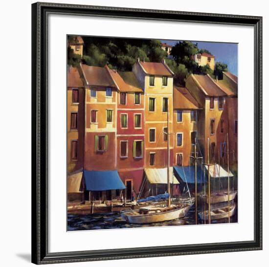 Portofino Waterfront-Michael O'Toole-Framed Giclee Print