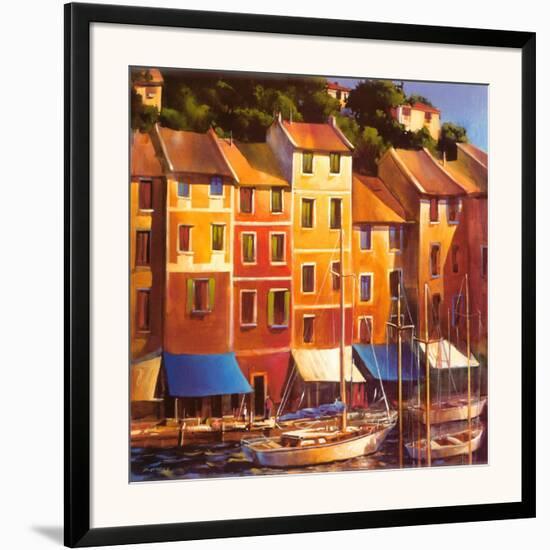 Portofino Waterfront-Michael O'Toole-Framed Art Print