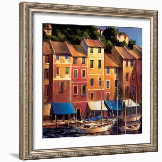 Portofino Waterfront-Michael O'Toole-Framed Art Print