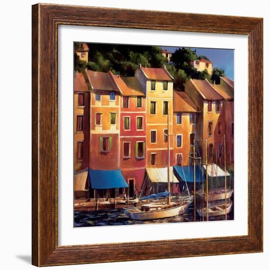 Portofino Waterfront-Michael O'Toole-Framed Art Print