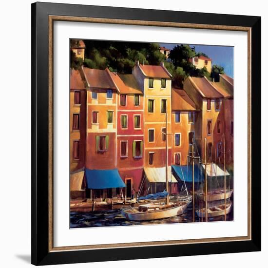 Portofino Waterfront-Michael O'Toole-Framed Art Print