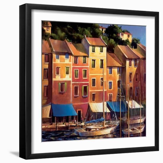 Portofino Waterfront-Michael O'Toole-Framed Art Print