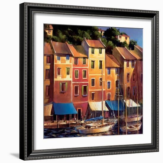 Portofino Waterfront-Michael O'Toole-Framed Art Print