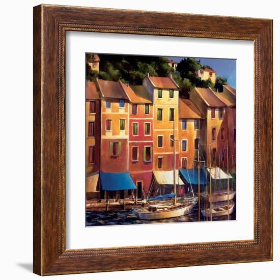 Portofino Waterfront-Michael O'Toole-Framed Art Print