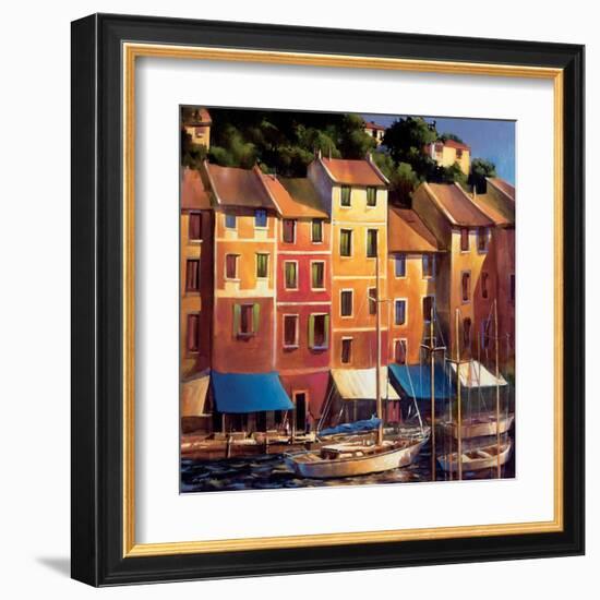 Portofino Waterfront-Michael O'Toole-Framed Art Print