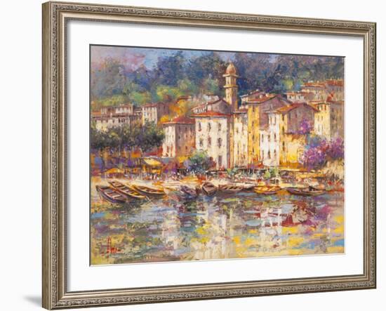 Portofino-Luigi Florio-Framed Art Print