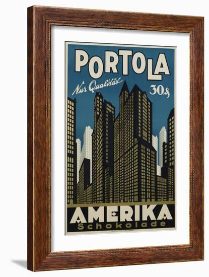 Portola Amerika Schokolade Poster-null-Framed Giclee Print