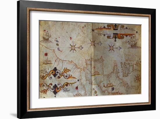 Portolan Atlas of the Mediterranean-Augustin Roussin-Framed Giclee Print