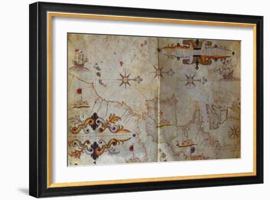 Portolan Atlas of the Mediterranean-Augustin Roussin-Framed Giclee Print