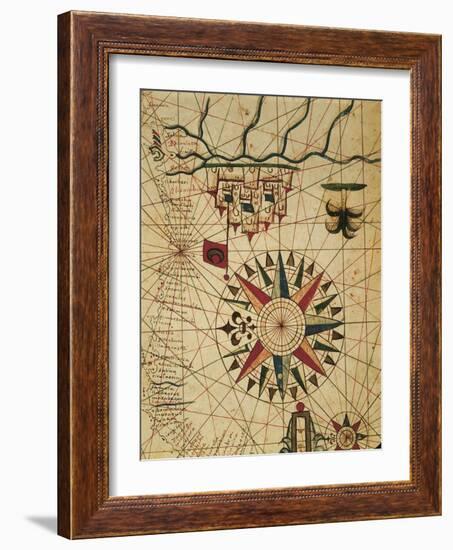 Portolan Chart, Map of Cairo, Egypt-null-Framed Giclee Print