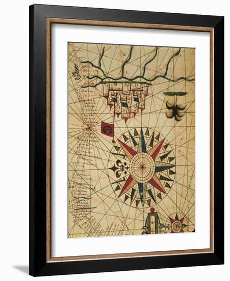 Portolan Chart, Map of Cairo, Egypt-null-Framed Giclee Print