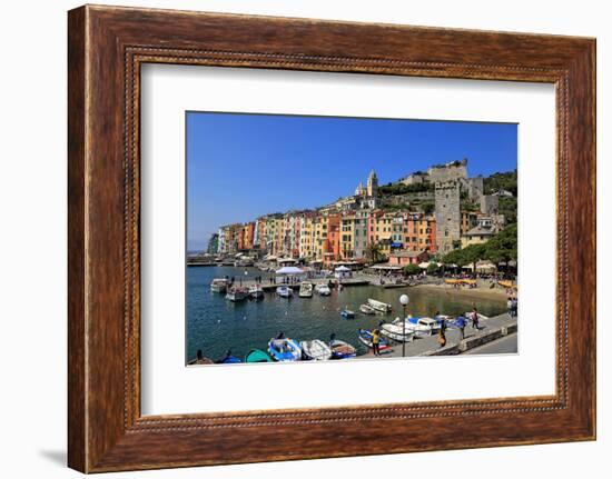 Portovenere, Italian Riviera, UNESCO World Heritage Site, Liguria, Italy, Europe-Hans-Peter Merten-Framed Photographic Print