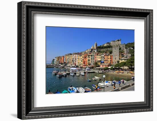 Portovenere, Italian Riviera, UNESCO World Heritage Site, Liguria, Italy, Europe-Hans-Peter Merten-Framed Photographic Print