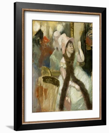 Portrait after a Costume Ball (Portrait of Madame Dietz-Monnin), 1879-Edgar Degas-Framed Giclee Print