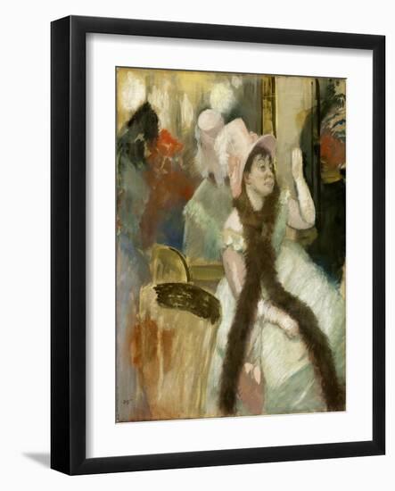 Portrait after a Costume Ball (Portrait of Madame Dietz-Monnin), 1879-Edgar Degas-Framed Giclee Print