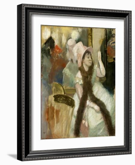 Portrait after a Costume Ball (Portrait of Madame Dietz-Monnin), 1879-Edgar Degas-Framed Giclee Print