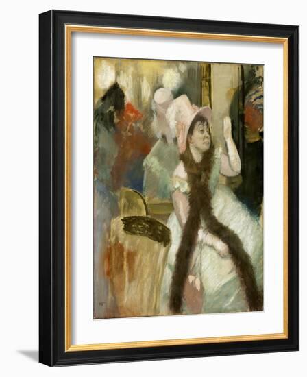 Portrait after a Costume Ball (Portrait of Madame Dietz-Monnin), 1879-Edgar Degas-Framed Giclee Print