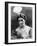 Portrait around, 1900 of the famous Dutch dancer MATA HARI, in a white dress (b/w photo)-null-Framed Photo