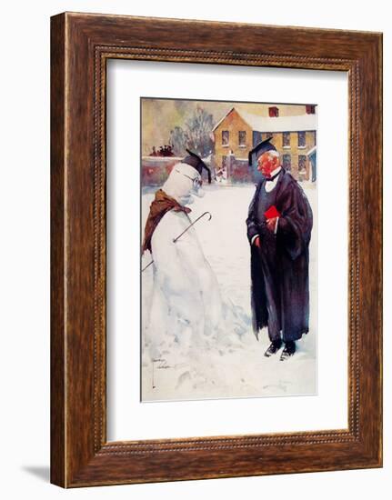 Portrait Artist-Lawson Wood-Framed Premium Giclee Print