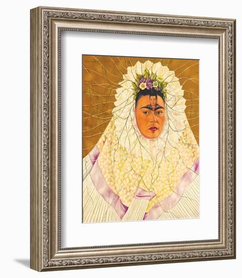 Portrait As Tehuana 1943-Frida Kahlo-Framed Premium Giclee Print