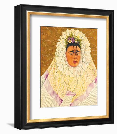 Portrait As Tehuana 1943-Frida Kahlo-Framed Premium Giclee Print