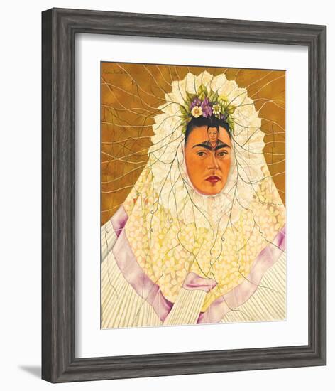 Portrait As Tehuana 1943-Frida Kahlo-Framed Premium Giclee Print