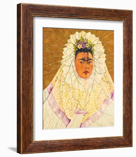 Portrait As Tehuana 1943-Frida Kahlo-Framed Premium Giclee Print