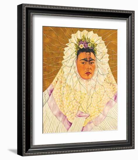 Portrait As Tehuana 1943-Frida Kahlo-Framed Premium Giclee Print