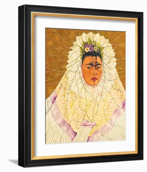 Portrait As Tehuana 1943-Frida Kahlo-Framed Premium Giclee Print