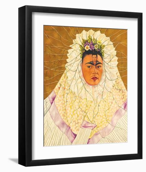 Portrait As Tehuana 1943-Frida Kahlo-Framed Premium Giclee Print