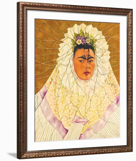 Portrait As Tehuana 1943-Frida Kahlo-Framed Art Print