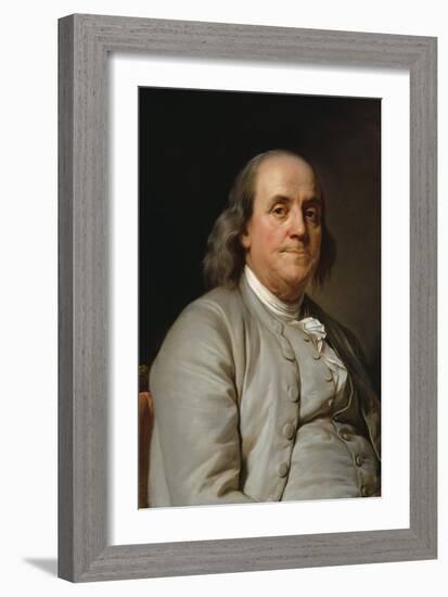 Portrait Benjamin Franklin-Joseph-Siffrede Duplessis-Framed Premium Giclee Print