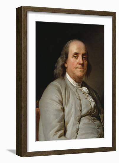 Portrait Benjamin Franklin-Joseph-Siffrede Duplessis-Framed Art Print