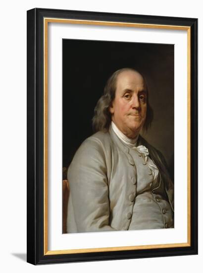 Portrait Benjamin Franklin-Joseph-Siffrede Duplessis-Framed Art Print
