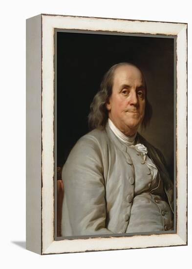 Portrait Benjamin Franklin-Joseph-Siffrede Duplessis-Framed Stretched Canvas