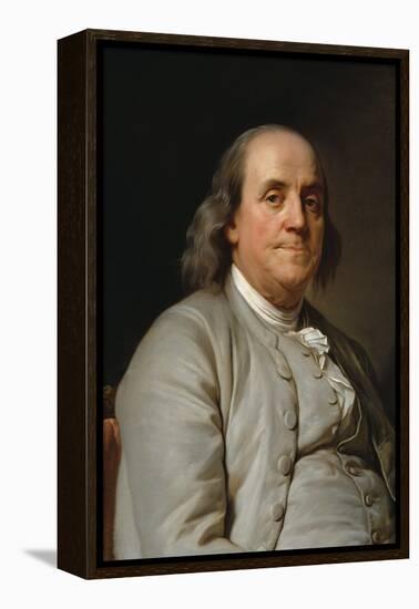 Portrait Benjamin Franklin-Joseph-Siffrede Duplessis-Framed Stretched Canvas