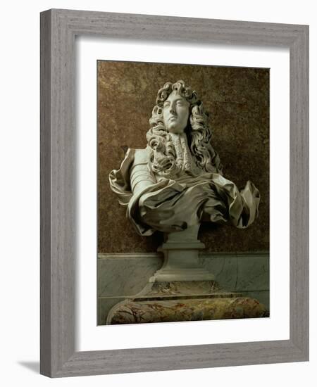 Portrait Bust of Louis XIV, 1665-Giovanni Lorenzo Bernini-Framed Giclee Print