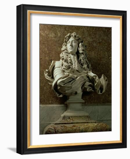 Portrait Bust of Louis XIV, 1665-Giovanni Lorenzo Bernini-Framed Giclee Print