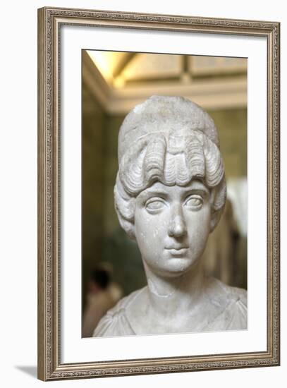 Portrait Bust of Lucilla, Wife of the Roman Emperor Lucius Verus, C160-C170-null-Framed Photographic Print