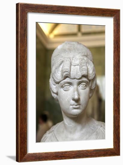 Portrait Bust of Lucilla, Wife of the Roman Emperor Lucius Verus, C160-C170-null-Framed Photographic Print