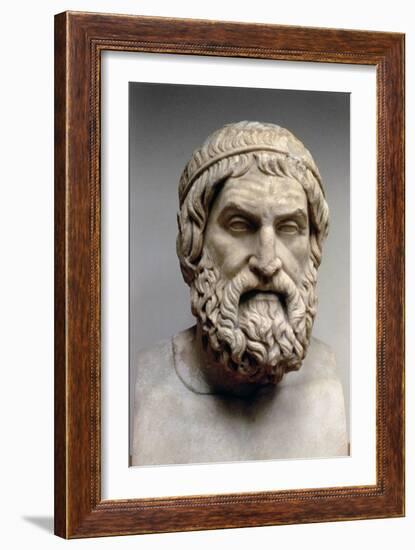 Portrait Bust of Sophocles-Greek-Framed Giclee Print