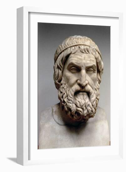 Portrait Bust of Sophocles-Greek-Framed Giclee Print