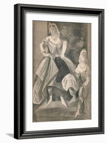 'Portrait by Constantin Guys', c1860, (1939)-Constantin Guys-Framed Giclee Print