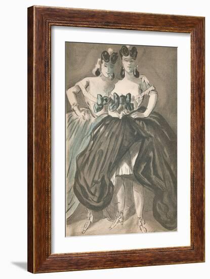 'Portrait by Constantin Guys', c1860, (1939)-Constantin Guys-Framed Giclee Print