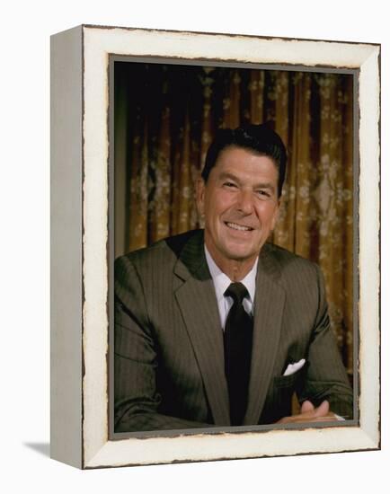 Portrait California Governor Ronald Reagan-Alfred Eisenstaedt-Framed Premier Image Canvas