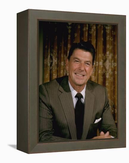 Portrait California Governor Ronald Reagan-Alfred Eisenstaedt-Framed Premier Image Canvas