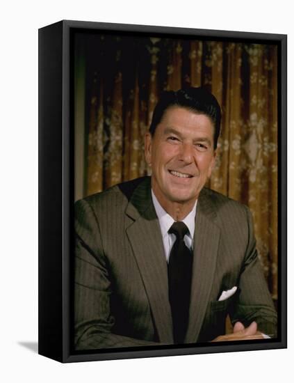 Portrait California Governor Ronald Reagan-Alfred Eisenstaedt-Framed Premier Image Canvas