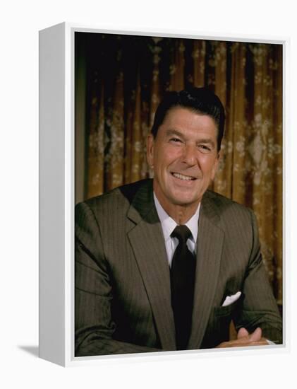 Portrait California Governor Ronald Reagan-Alfred Eisenstaedt-Framed Premier Image Canvas