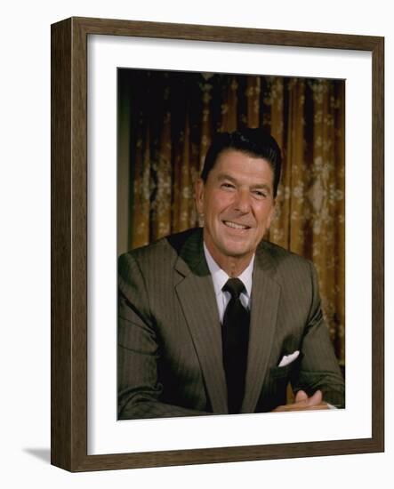 Portrait California Governor Ronald Reagan-Alfred Eisenstaedt-Framed Photographic Print